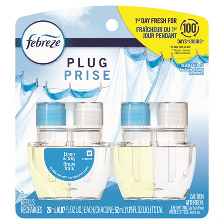 Prises de recharge pour désodorisant à l'huile parfumée Draps frais