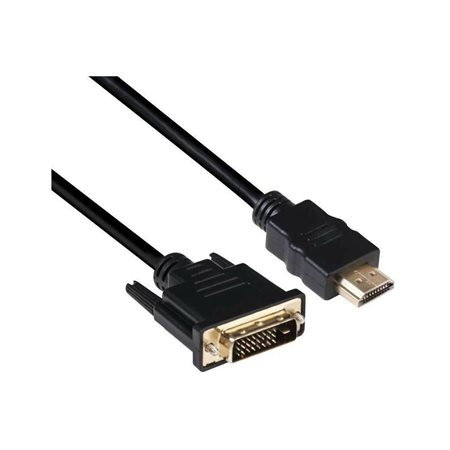 DVI-D to HDMI Cable 6.5' Black