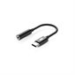 Adaptateur Câble USB-C Jack 3,5mm Noir