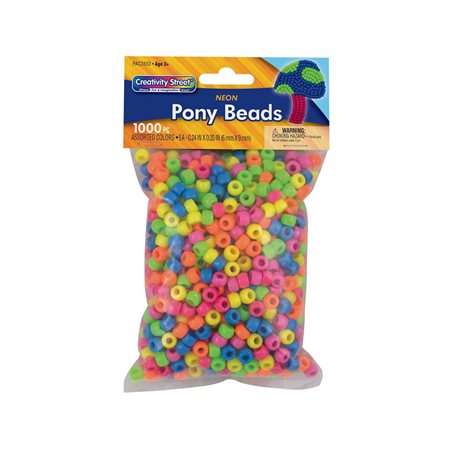 Perles de poney aux teintes vives