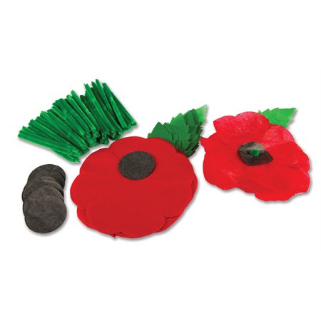 Bricolage coquelicot du jour du Souvenir