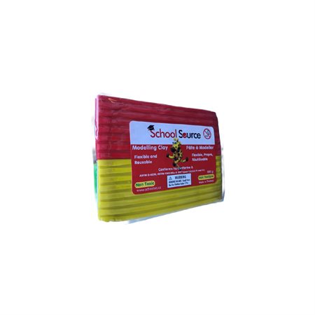 Pâte à modeler souple de qualité - 6 couleurs assorties
