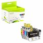 Compatible High Yield Ink Jet Cartridge (Alternative to Brother LC401XL) pack of 4 (CMYK)