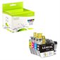 Compatible High Yield Ink Jet Cartridge (Alternative to Brother LC401XL) pack of 4 (CMYK)