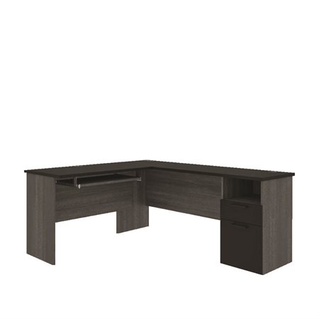 BUREAU EN L NOIR / GR.ECORSE