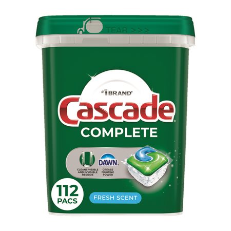 Cascade Complete Action Pacs détergent pour lave-vaisselle boîte de 112