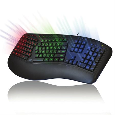 Clavier ergonomique rétroéclairé