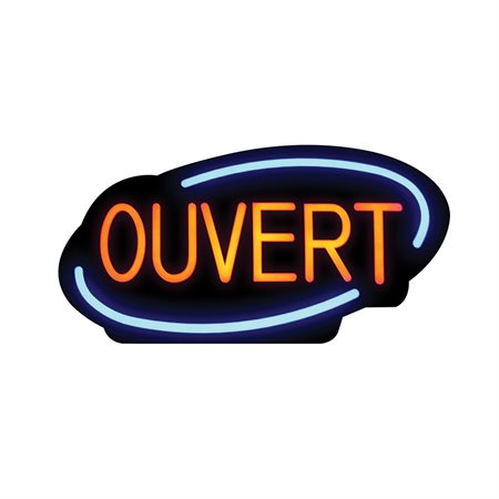 Oval LED Open Sign