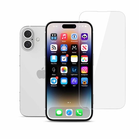 Protecteur d'écran en verre pour iPhone 16 Plus