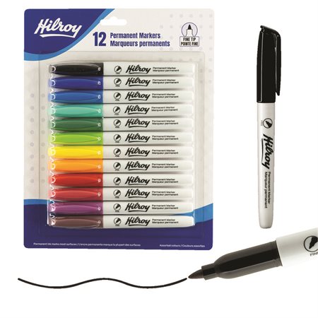 Permanent Fine Assorted Marker