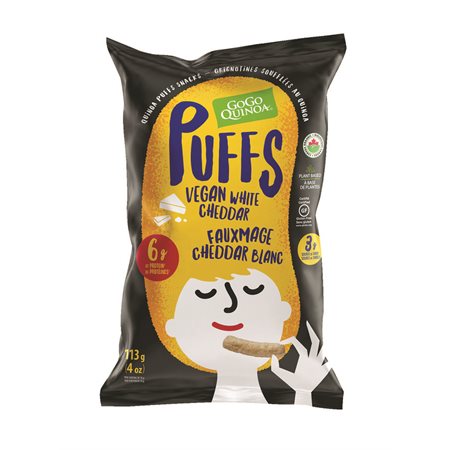 Grignotines soufflées faux cheddar
