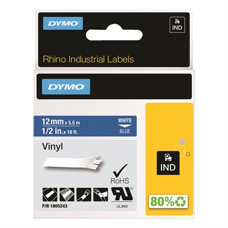 ETIQ.VINY.INDU.RHINO 12MM B.BL