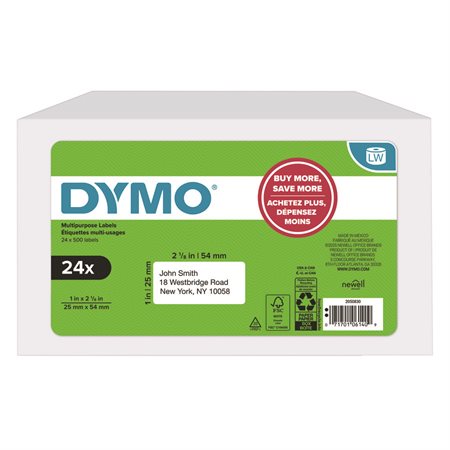 ETIQ.M.USAGE L.W.2.54X5.4 DYMO