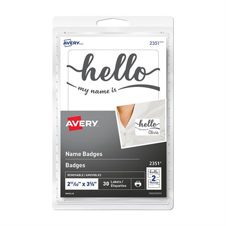 Print or Write Name Badges