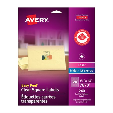 Easy Peel® Clear Labels