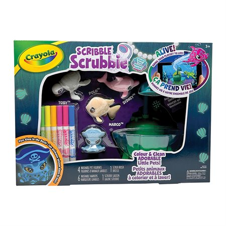 Scribble Scrubbie Pets Ocean Pets Glow Lagoon