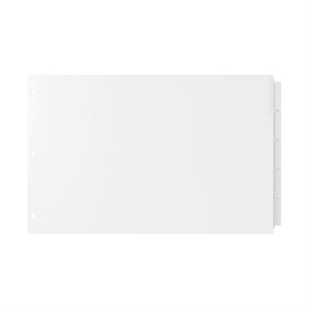 INDEX DIVIDERS 11X17 CLR