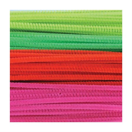 Cure-pipes de couleurs fluorescentes assorties