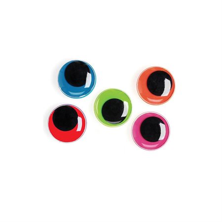 Yeux mobiles de tailles assortis et de couleurs fluorescentes