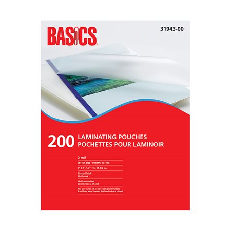 Pochettes de plastification