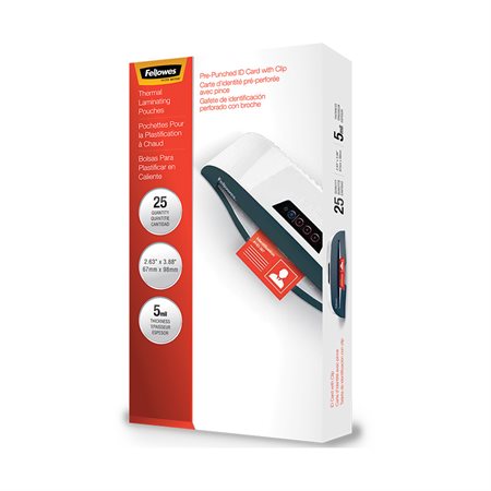 Laminating Pouches ID Tag with Clip