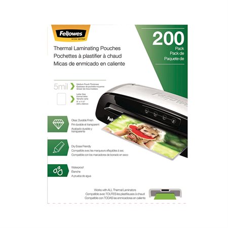 Pochettes de plastification thermique