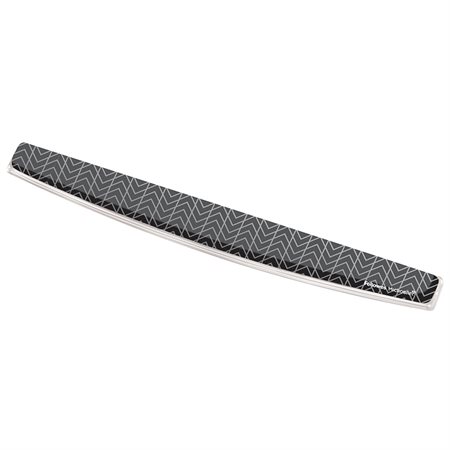 Photo Gel Keyboard Wrist Rest with Microban® Chevron 18-1 / 2"W x 2-3 / 10"D x 3 / 4"H Black
