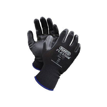 Flexsor™ Polyurethane Palm Coated Gloves 2X-Large Black on Black
