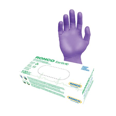 Earth Biodegradable Nitrile Examination Gloves Small