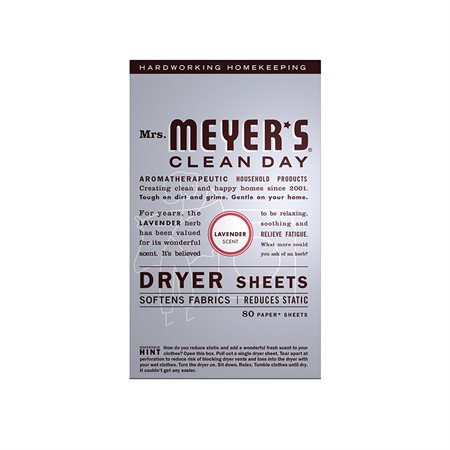 DRYER SHEETS-MRS MEYERS LAVEND