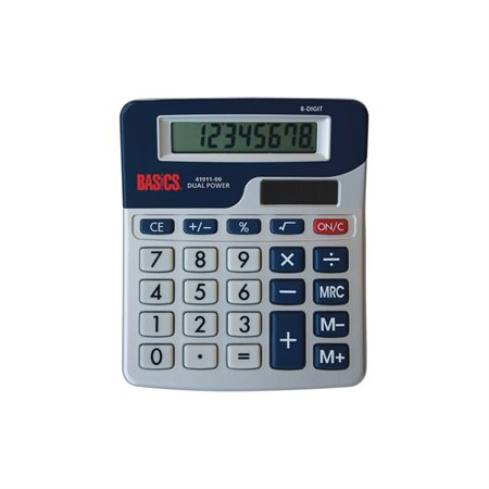 Calculatrice de bureau à 8 chiffres et alimentation double