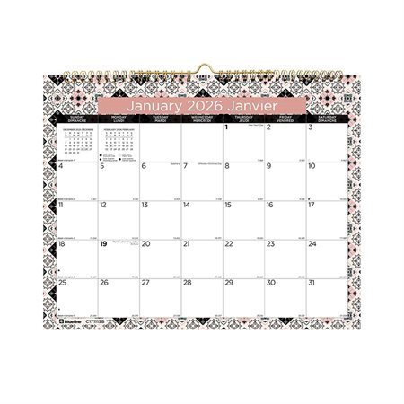 Monthly Wall Calendars Twin wire bound