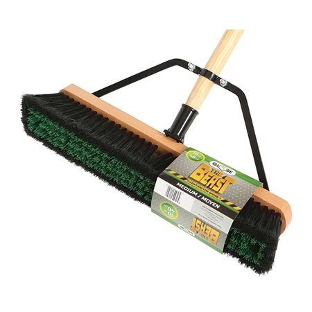 Balai-brosse assemblé avec bloc en bois The Beast™