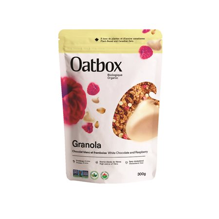 Granola chocolat blanc et framboise
