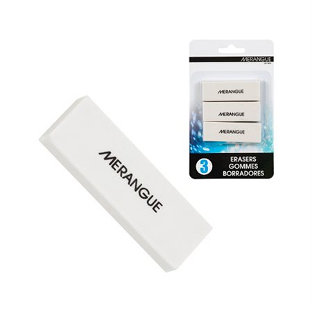 ERASER PLASTIC WHT