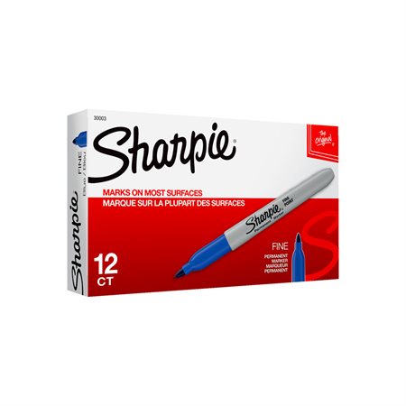 MARKER SHARPIE FINE BLUE 12 / BX