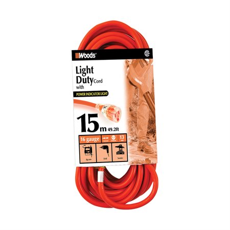 Rallonge pour l'extérieur de service léger avec témoin lumineux