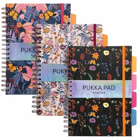 Cahier de projet Bloom Pukka Pad - Couleurs assorties