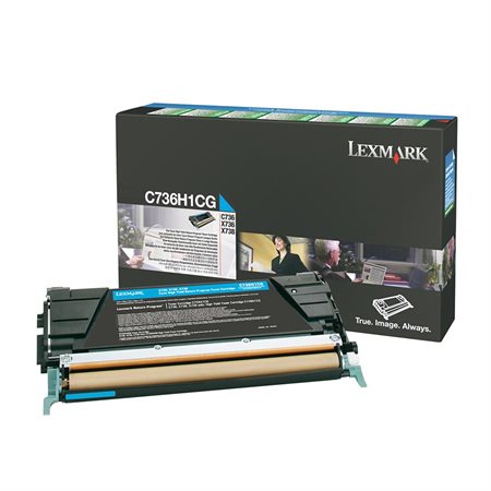 C736 / X736 / X738 High Yield Toner Cartridge  cyan