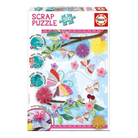 SCRAP PUZZLE ART JARDIN 500PCES