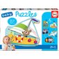 Educa - 5 Casse-têtes baby puzzles - Véhicules