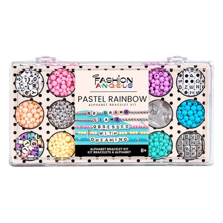 F.A. ENS. PERLES ALPHABET ARC-EN-CIEL PASTEL