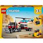 LEGO Creator - Camion à plateau avec hélicoptère