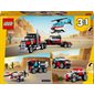 LEGO Creator - Camion à plateau avec hélicoptère
