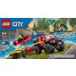 LEGO City - Camion de pompiers 4x4 & bateau de sauvetage