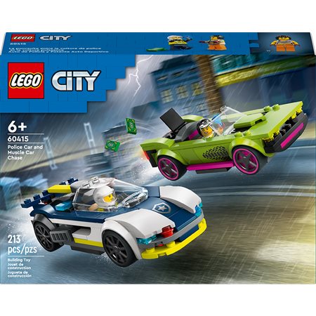 LEGO City - Poursuite voiture de police et muscle car
