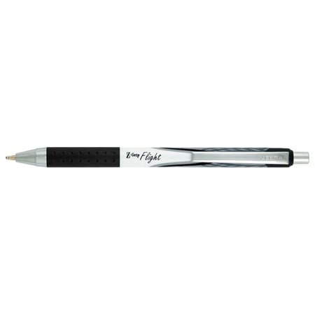 Stylo à bille rétractable Zebra Z-Grip Flight - Noir