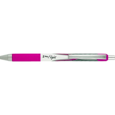 Stylo à bille rétractable Zebra Z-Grip Flight - Rose fuchsia
