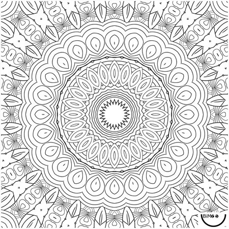 BIMOO NAPPE A COLORIER MANDALA