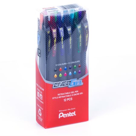 Pentel EnerGel Pens – 0.7mm – Pack of 12